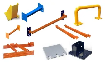 Racking accessories and safety components for warehouse storage in UAE